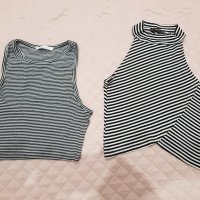  Къси бюстиета Zara и bershka , снимка 1 - Корсети, бюстиета, топове - 28850829