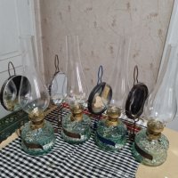 Старинни газени лампи - 4 броя, снимка 2 - Декорация за дома - 41780982
