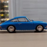 Porsche 901 1964 - мащаб 1:43 на Atlas моделът е нов в PVC дисплей-кейс, снимка 5 - Колекции - 43621486