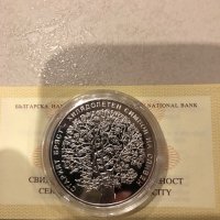 Сребърна монета 10лева 2018г Старият бряст, снимка 1 - Нумизматика и бонистика - 43739533