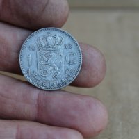 Монета 1 Гулден Холандия 1955г, снимка 5 - Нумизматика и бонистика - 37381495