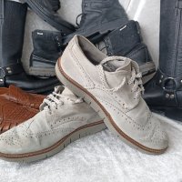 мъжки обувки Оксфорд, 42 - 43, 100% естествена кожа= велур, снимка 11 - Ежедневни обувки - 43187487