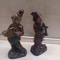  Чифт бронзови антикварни статуетки , снимка 2 - Други ценни предмети - 43270173