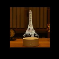 Романтична 3D акрилна настолна нощна лампа-сувенир/подарък за различни поводи, снимка 9 - Настолни лампи - 43715865