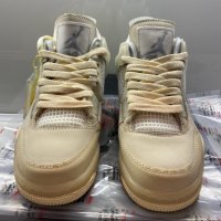 Jordan 4 Retro Off-White Sail Мъжки/Дамски Кецове 36-47EUR, снимка 4 - Кецове - 33021223