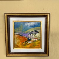 Три картини на худ. Кънчо Пенев/маслени бои, снимка 7 - Картини - 44128337
