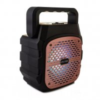 Блутут тонколона с вход за микрофон Bluetooth speaker USB FM SD AUX LED, снимка 2 - Тонколони - 26274950