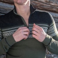 Aclima DesignWool Marius Mock Neck Shirt Men's (L) мъжки пуловер мерино 100% Merino Wool, снимка 3 - Спортни дрехи, екипи - 43249101