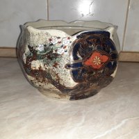 Уникална стара купа Сатцума satsuma порцелан маркировка, снимка 2 - Антикварни и старинни предмети - 43626337