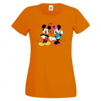 Дамска тениска Mickey & Minnie 7 Мини Маус,Микки Маус.Подарък,Изненада,, снимка 6 - Тениски - 36526272