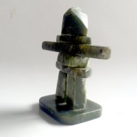 Инукшук инуитска ръчна  статуя  от нефрит, снимка 5 - Други ценни предмети - 43698635