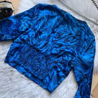 Нова сатенена кроп блуза FB sister, снимка 3 - Блузи с дълъг ръкав и пуловери - 44082324