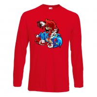 Мъжка тениска Mario Zombie VS Sonic Zombie Игра,Изненада,Подарък,Празник,Повод, снимка 6 - Тениски - 37238486