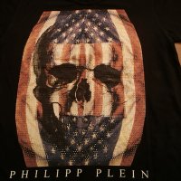 PHILIPP PLEIN MADE IN ITALY размер М - L мъжка тениска 9-41, снимка 4 - Тениски - 35115261
