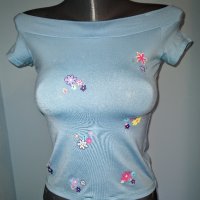 Блуза с открити рамене "KOUKA" fashion / унисайз, снимка 2 - Корсети, бюстиета, топове - 28460533