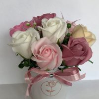 Букет със сапунени рози, снимка 3 - Други - 32595480