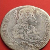 Сребърна монета 15 кройцера 1686г. Леополд първи Кремниц Унгария 29773, снимка 1 - Нумизматика и бонистика - 42984847