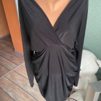 Елегантна черна рокля, снимка 3 - Рокли - 39761744
