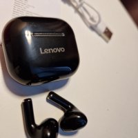 Lenovo LP40 TWS - безжични слушалки Леново, снимка 1 - Bluetooth слушалки - 44001315