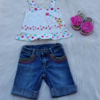Детски дънкови панталонки и потник 2 години, снимка 10 - Комплекти за бебе - 32796815