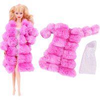 Комплект рокля и палто за барби, снимка 10 - Кукли - 43939498