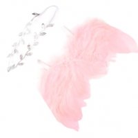 ангелски крила криле и лента с пандела за глава за бебе фотосесия фото, снимка 6 - Други - 16700869