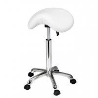 *Козметичен/фризьорски стол - табуретка Organic 59/78 см - бяла-черна - сива, снимка 5 - Друго оборудване - 28061653