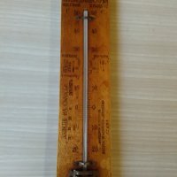 Антикварен дървен термометър 90 г., снимка 2 - Антикварни и старинни предмети - 28980560