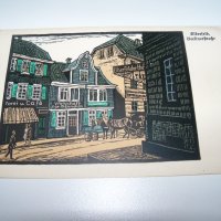 Две стари немски пощенски картички изкуство, снимка 2 - Други ценни предмети - 36868154