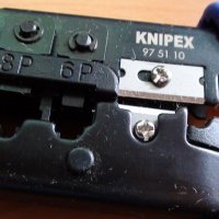 KNIPEX 97 51 10 - Кримпклещи за 6 и 8 полюсни "Western" щекери, НОВИ, внос Германия, снимка 3 - Клещи - 26222891