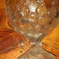Стъклена бомбониера (фруктиера) Намаление , снимка 3 - Декорация за дома - 43515967