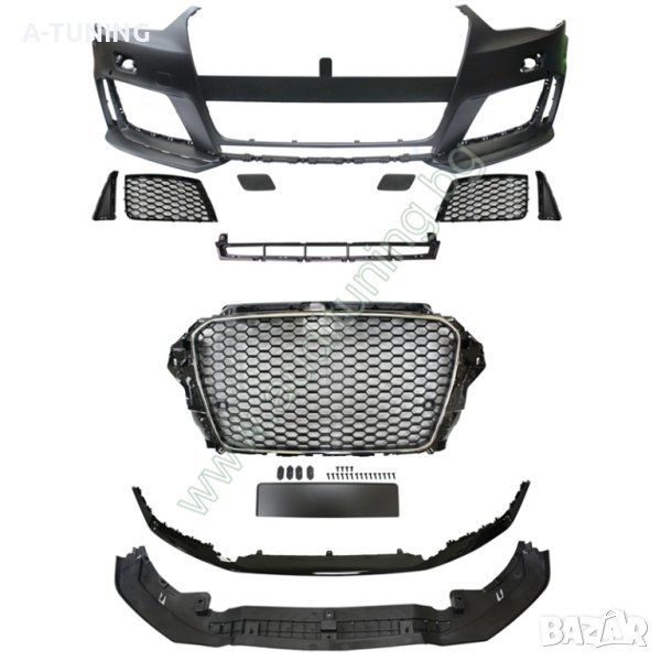 Предна броня RS3 визия за Ауди A3 2013 2014 2015 2016 8V, снимка 1