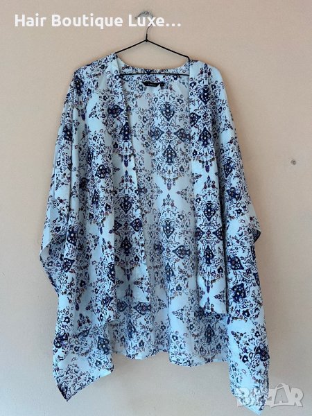 LINDEX Ефирна връхна дреха с уникален десен М размер 🤍, снимка 1