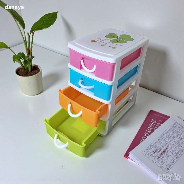 6322 Мини органайзер за бюро с 4 чекмеджета, снимка 1