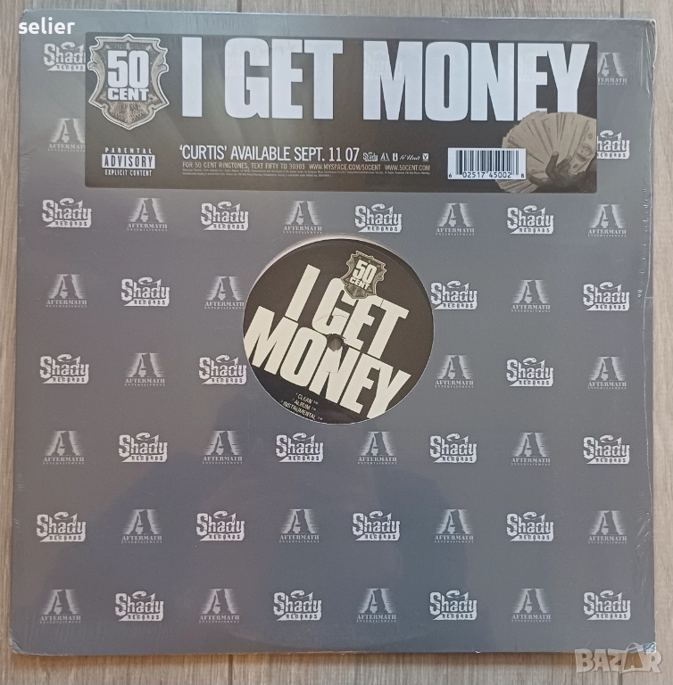 50 Cent – I Get Money Maxi Single 12 Издание 🇺🇸 USA 2007г Състояние на винила:MINT Състояние на об, снимка 1