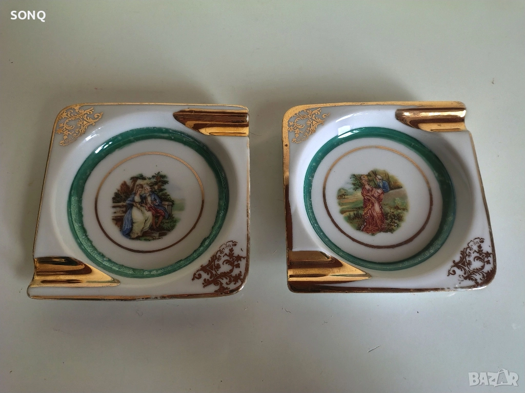 Страхотни Японски Порцеланови Пепелници, снимка 1