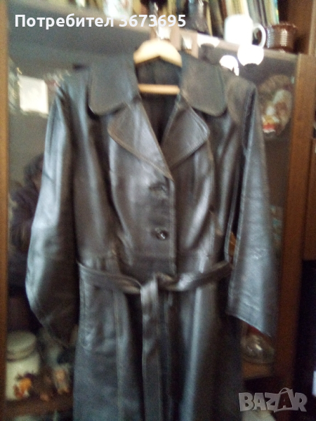 Дамско кожено палто , снимка 1