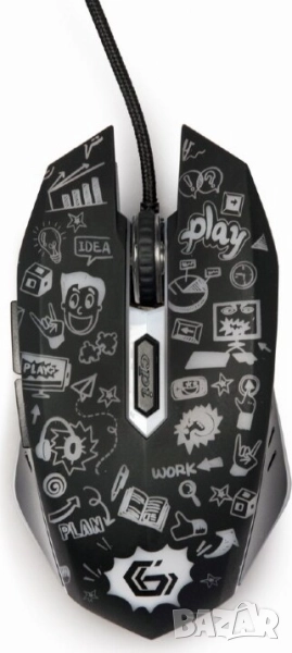 Мишка Gembird MUS-6B-GRAFIX-01 6-button wired optical mouse, снимка 1