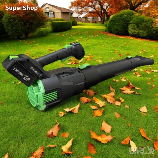 Мощна Акумулаторна въздуходувка STAHLMAYER 36V духалка за листа въздух, снимка 1