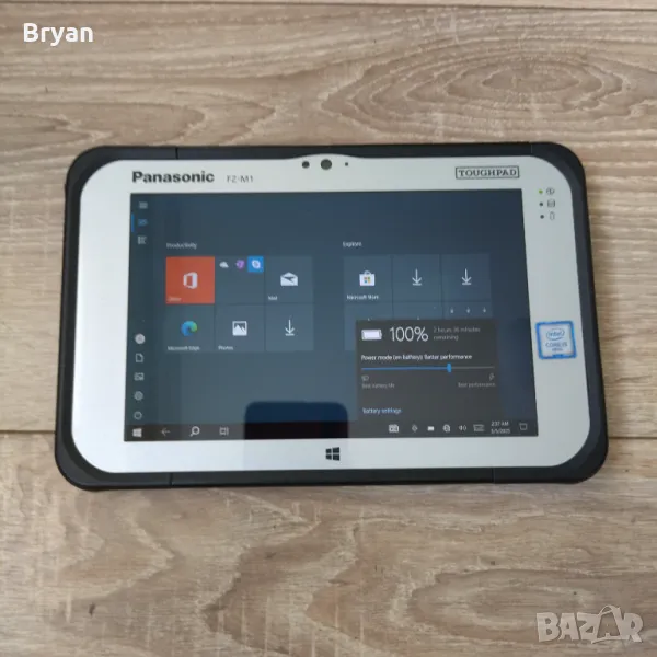 Panasonic Toughpad FZ-M1 Mk3 8gb Ram 256gb SSD tablet win 10pro, снимка 1