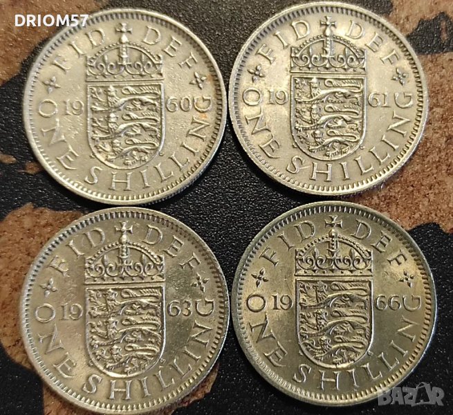 Монетu Великобритния - 4 бр.› Кралица Елизабет II [1960-1966], снимка 1
