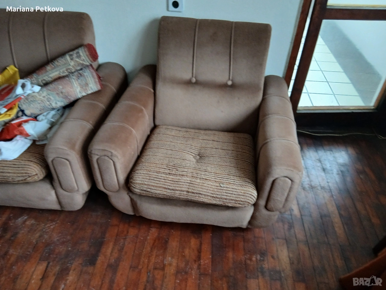 Диван и два фотьойла, снимка 1