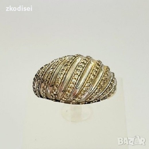ЗЛАТЕН ПРЪСТЕН 3,4ГР. РАЗМЕР:56 14КР. ПРОБА:585 МОДЕЛ:4008-4, снимка 1