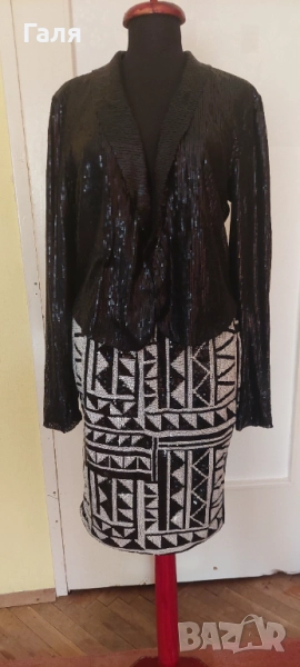 Дако с пайети VILA + Пола с пайети , снимка 1