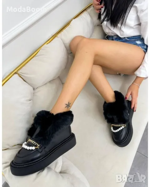 Дамски черни боти , снимка 1