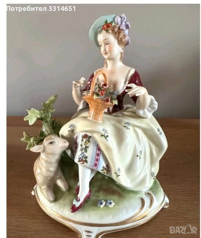 Изключителна порцеланова композиция , снимка 1