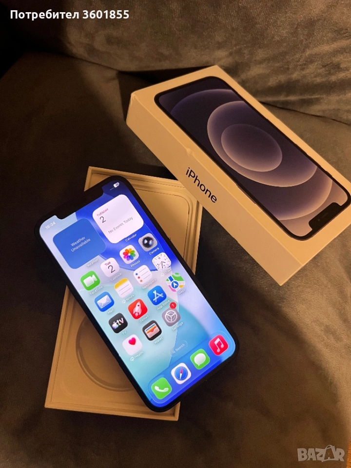 iPhone 12 64GB Black, снимка 1