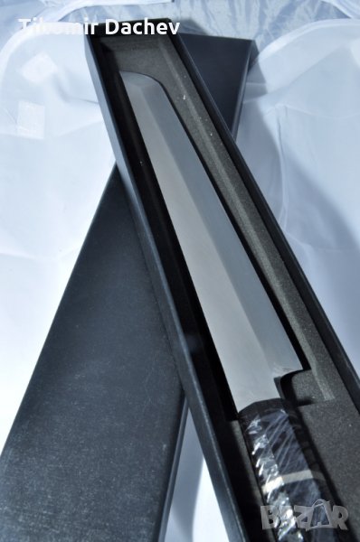Нож едностранно заточване стомана VG10 + безплатна доставка, снимка 1