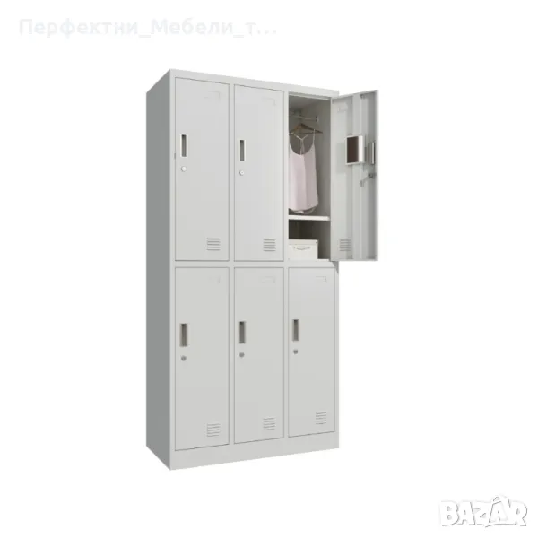 Метален гардероб за 6 души,гардероб с 9 врати-на склад!доставка до 2 дни!, снимка 1
