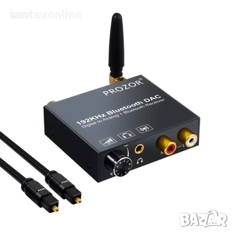 DAC 192kHz Bluetooth цифров към аналогов конвертор, RCA 

, снимка 1